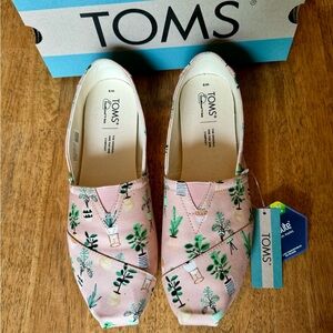 Toms Alpargata House plant print